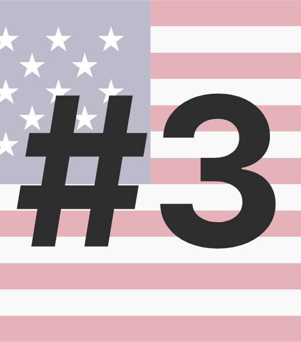 Nr. 3 in den USA
